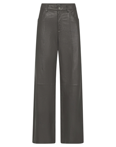 Depeche - BoaDep Wide Leg Skindbukser - Chocolate